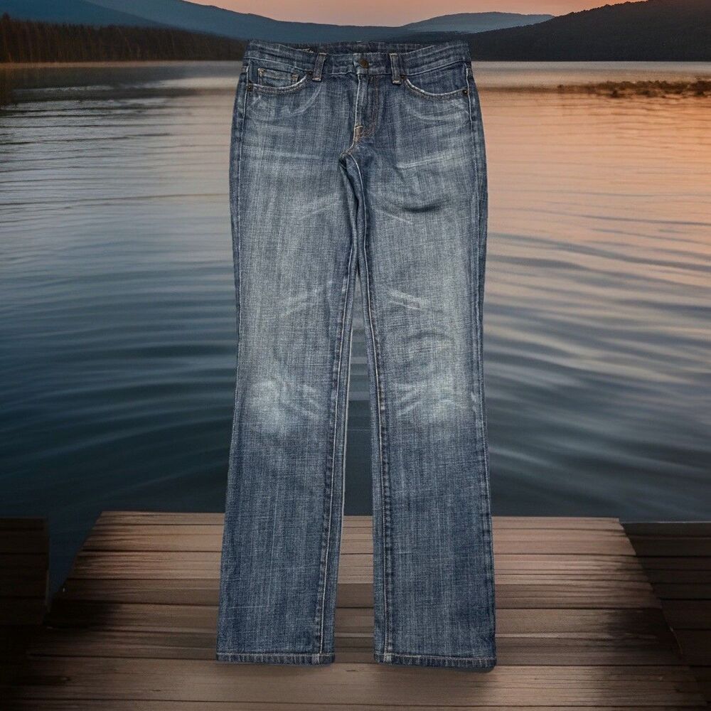 Citizens of Humanity Bridgitte Straight Jeans 27 (28x30.5) Hemmed Blue Womens